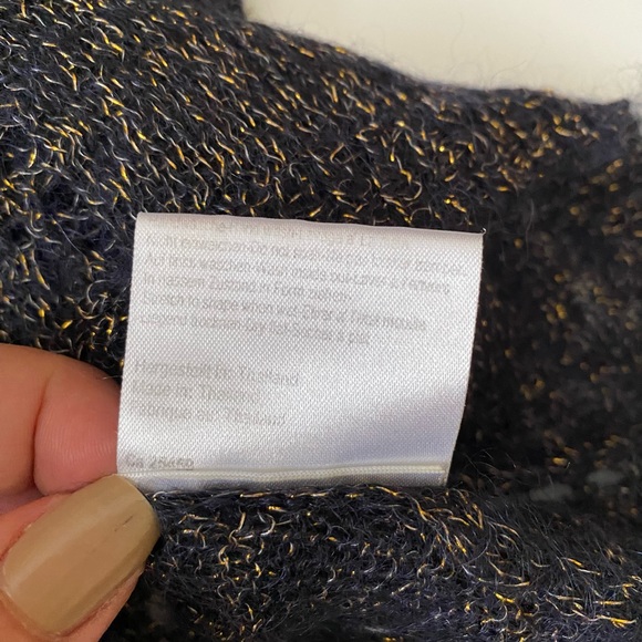 More & More women's semi-sheer knit sweater metallic size 6 - Picture 9 of 9